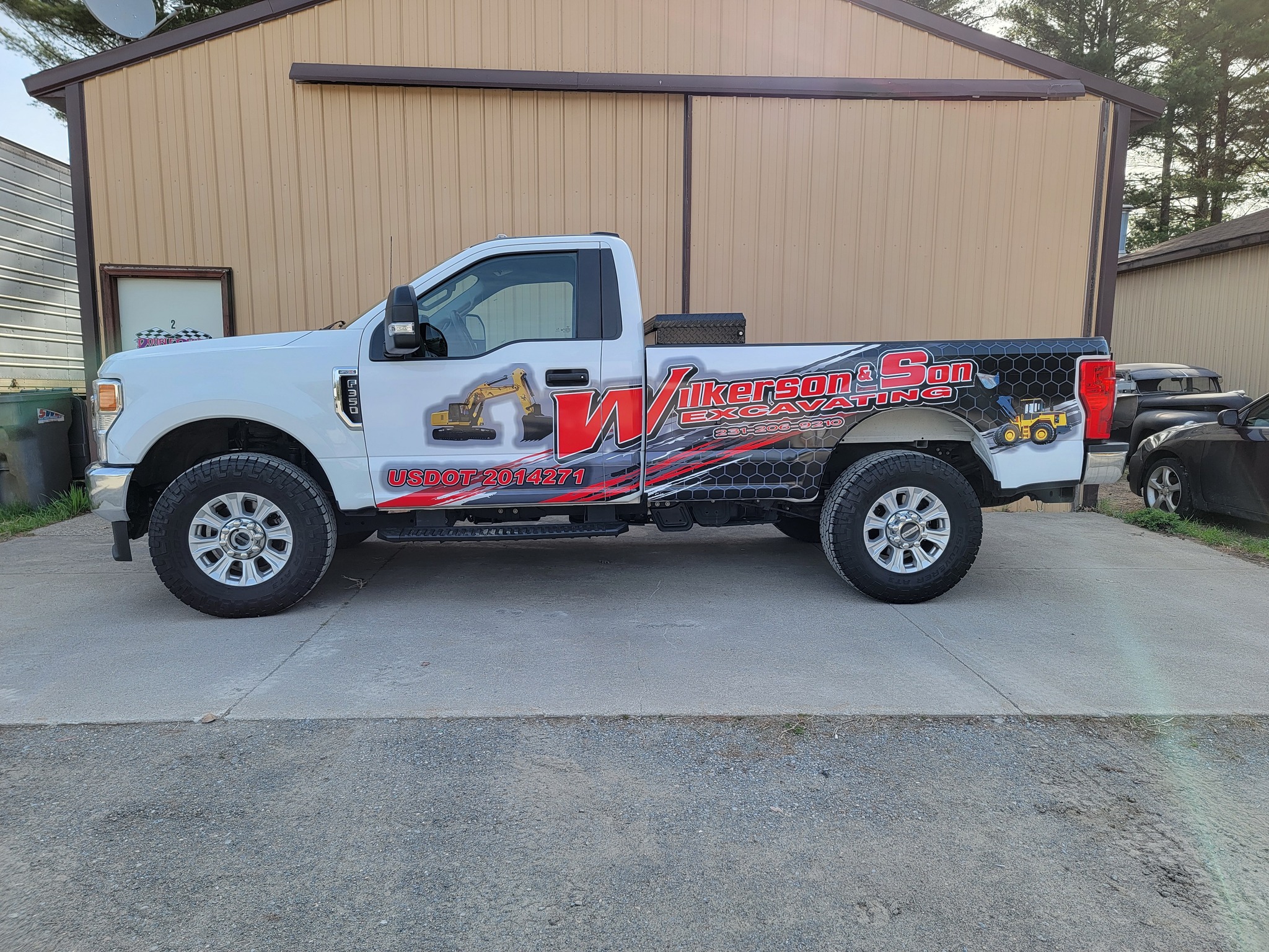 Wilkersons Son pickup truck company wrap